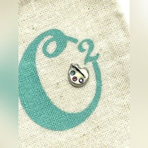Origami Owl Living Lockets HTF Retired Paint Pallet with Crystals Floating Charm